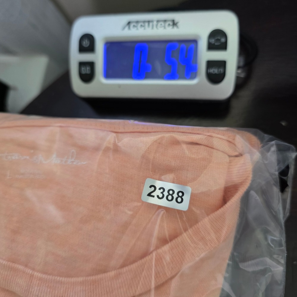 Travis Mathew Graphic Tee Mens L Peach Heather Logo‎ Pima Cotton Coastal Golf - Picture 8 of 8